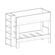 Lower height of bottom bunk by 100mm - Bunk Bed with Bookshelf & optional trundle
